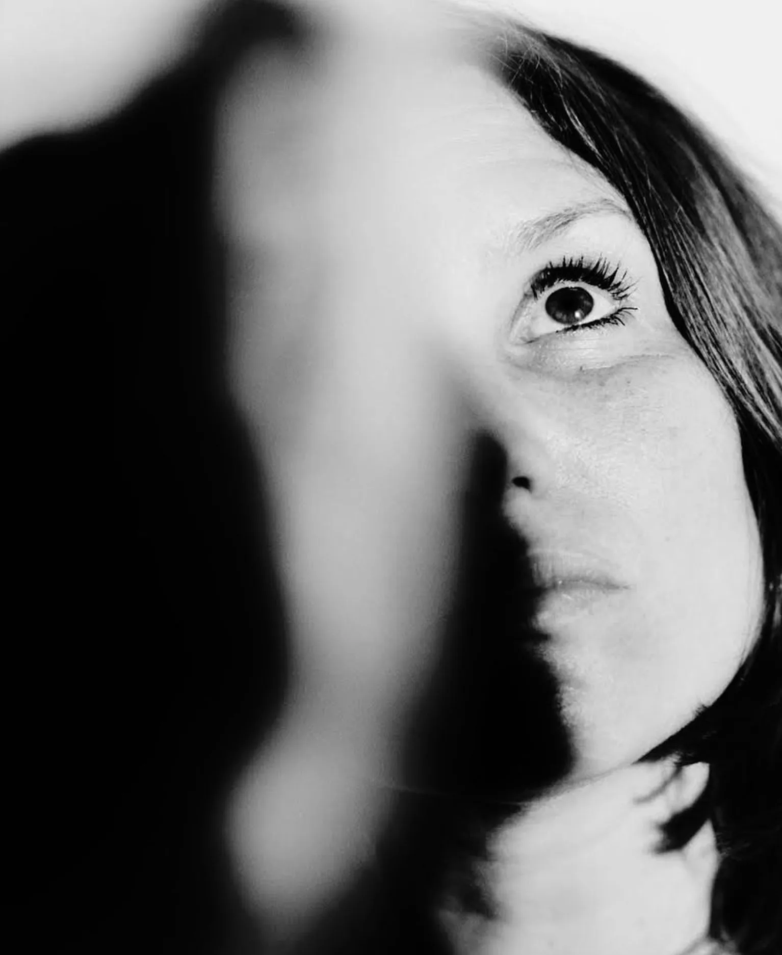 Black White Katie Portrait Analogue Film