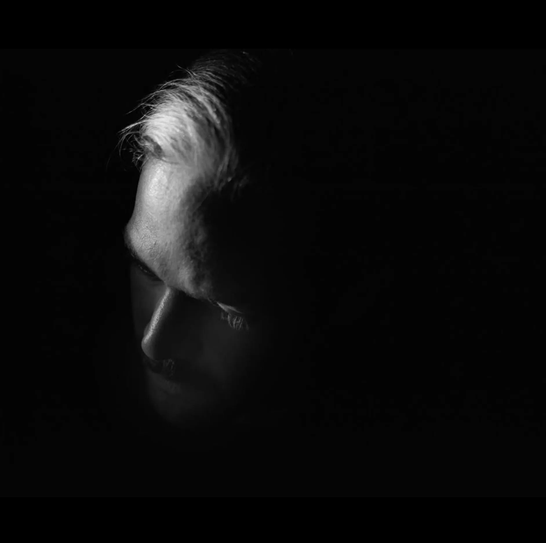 Black White Portrait Adam Analogue Film