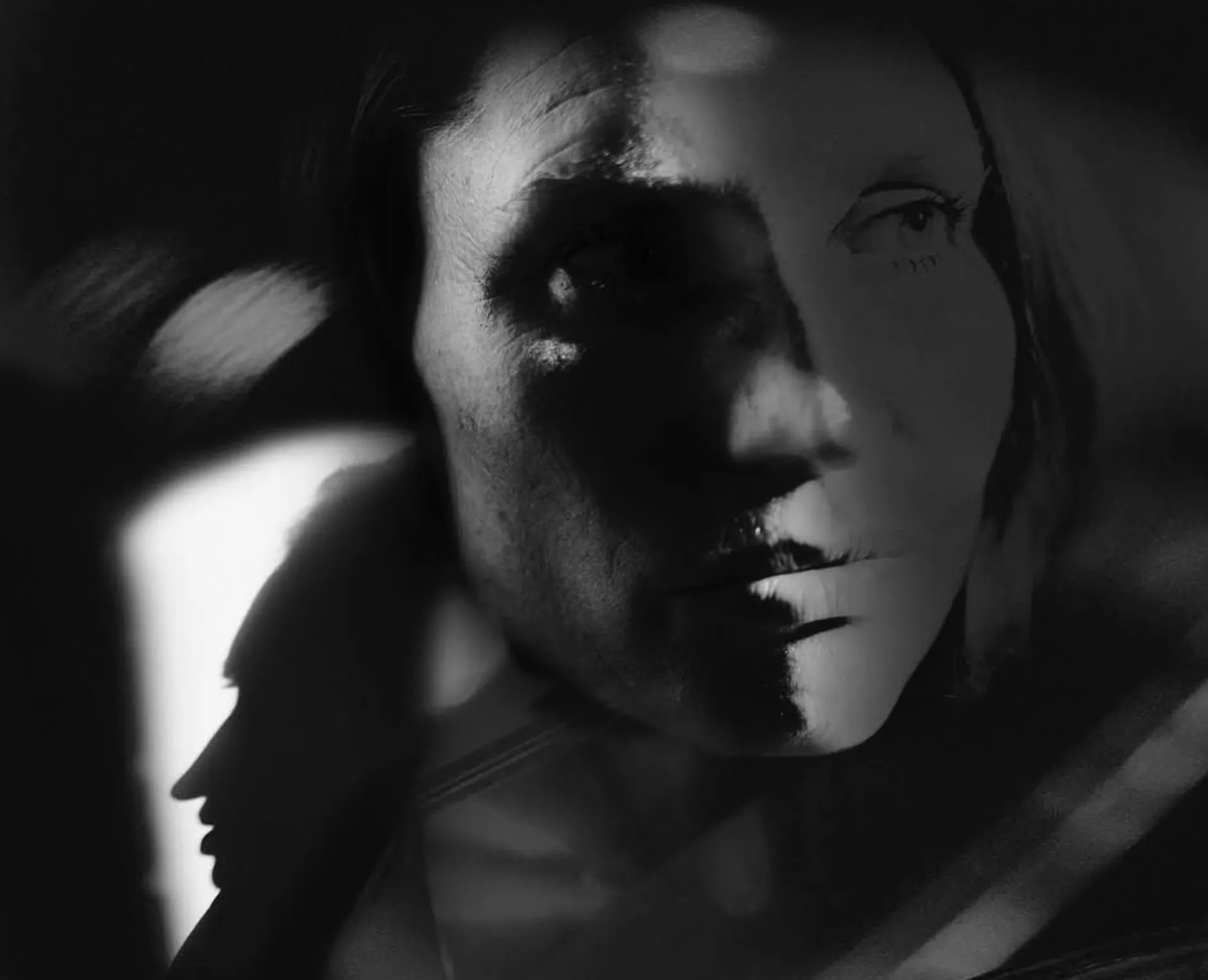 Black White Portrait Analogue Film