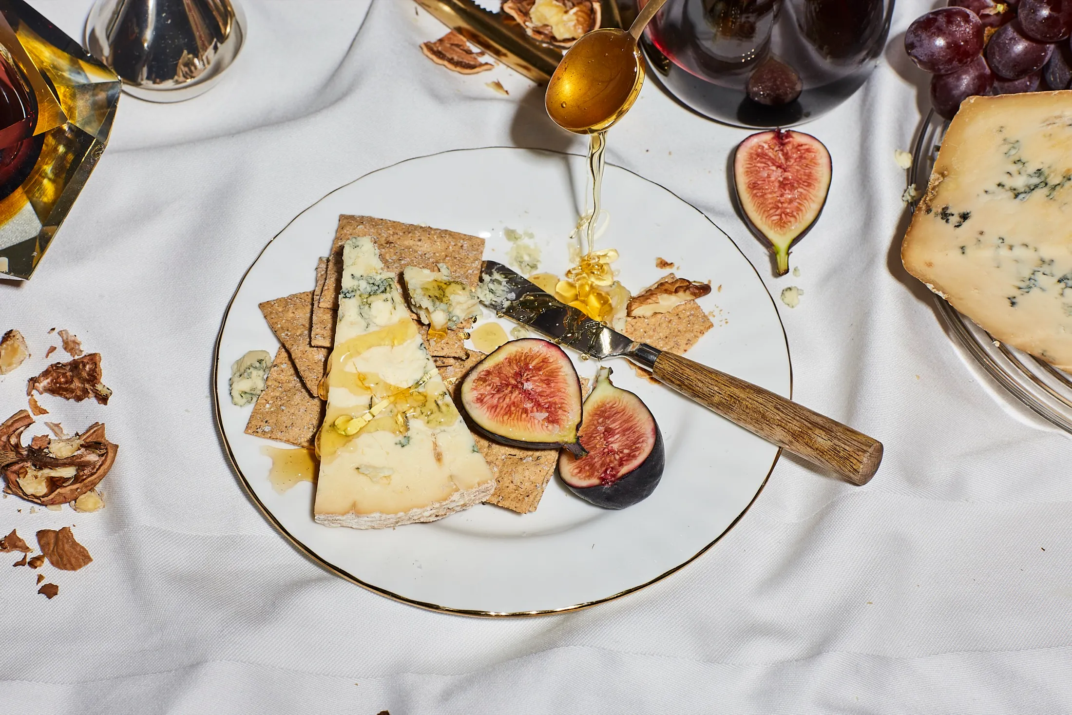 Cheese Figs Honey Christmas