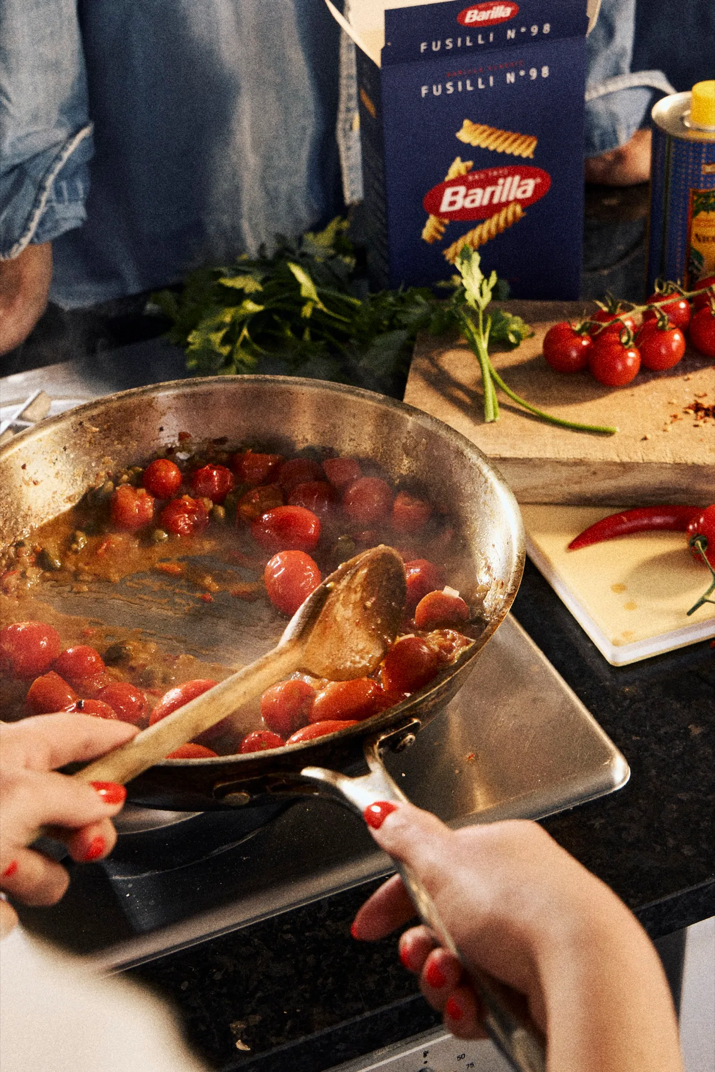 Cooking Tomaoes Barilla
