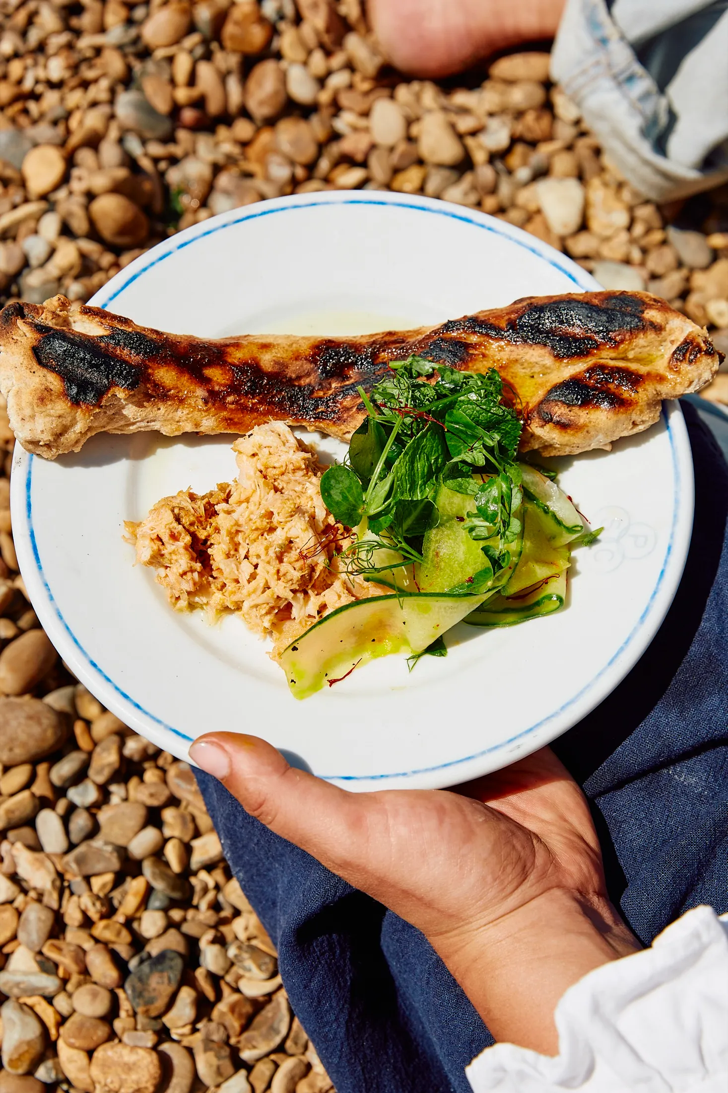 Crab Salad Bread Beach Jess Shadbolt Telegraph