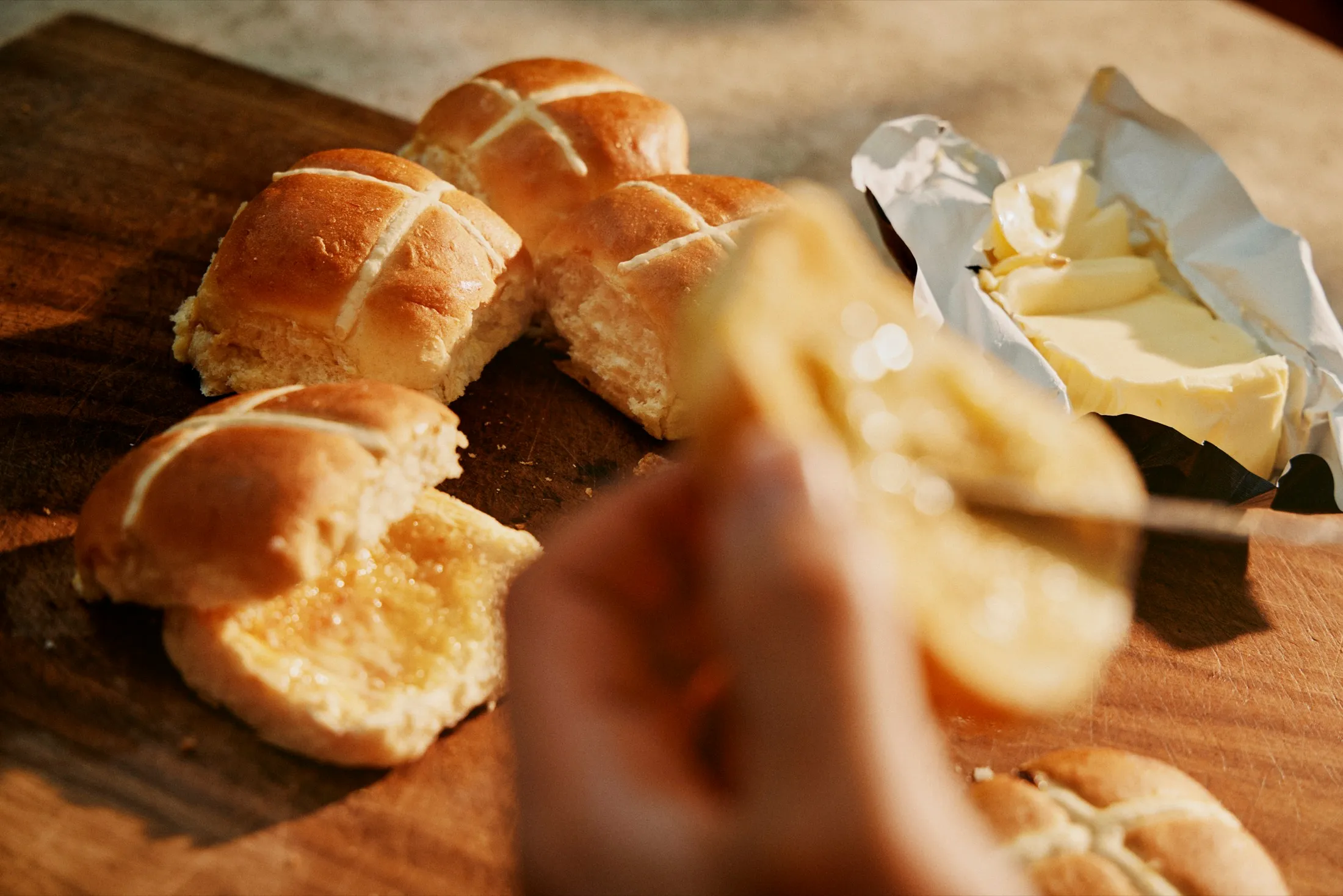 Hot Cross Buns Butter Waitrose