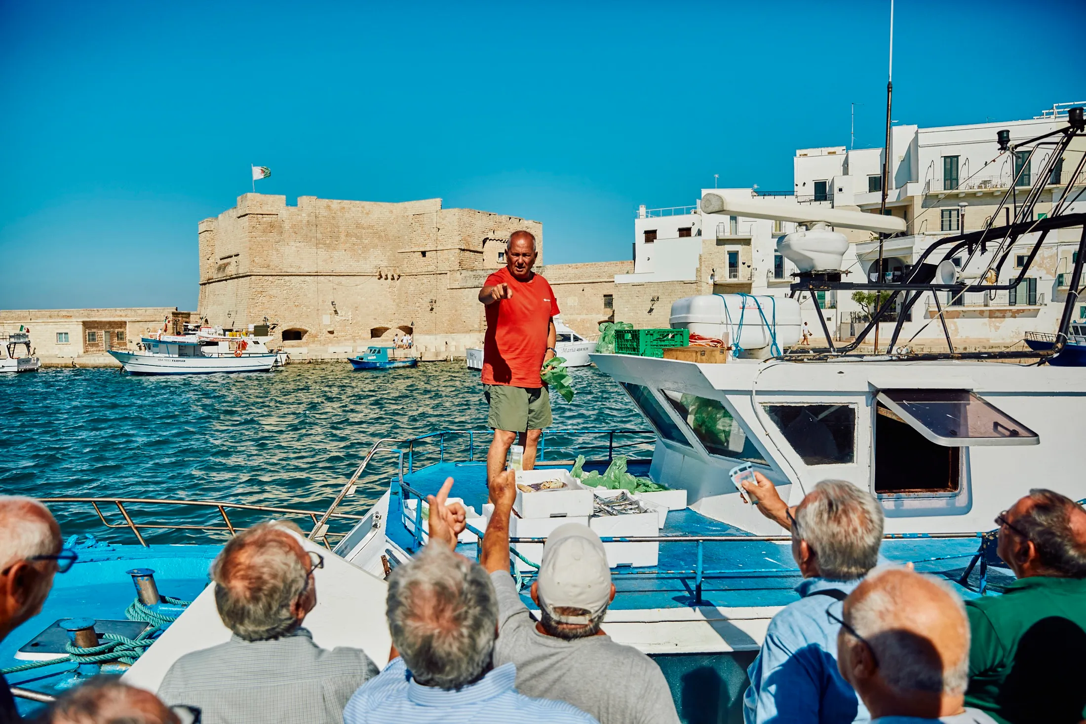 Italian Fisherman Selling Fish Pasta Evangelists