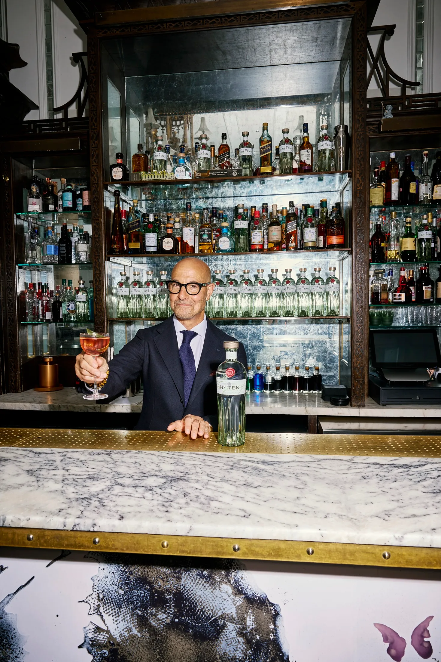 Making Cocktail Stanley Tucci Tanqueray