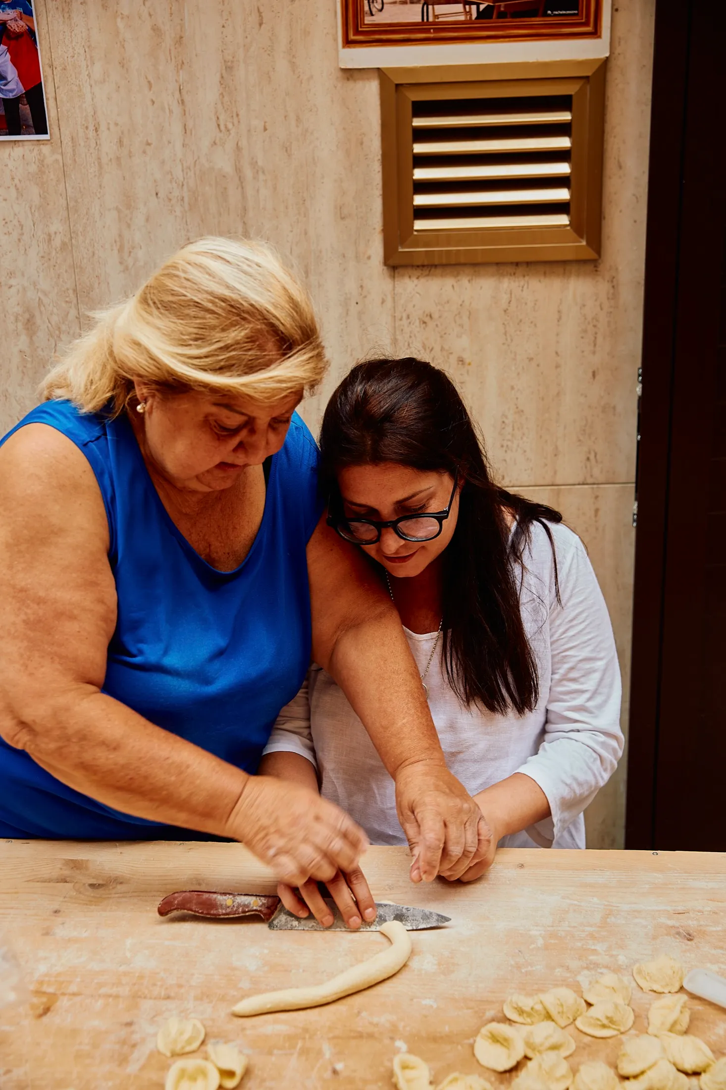 Nonna Shaping Orecchiette Pasta Evangelists