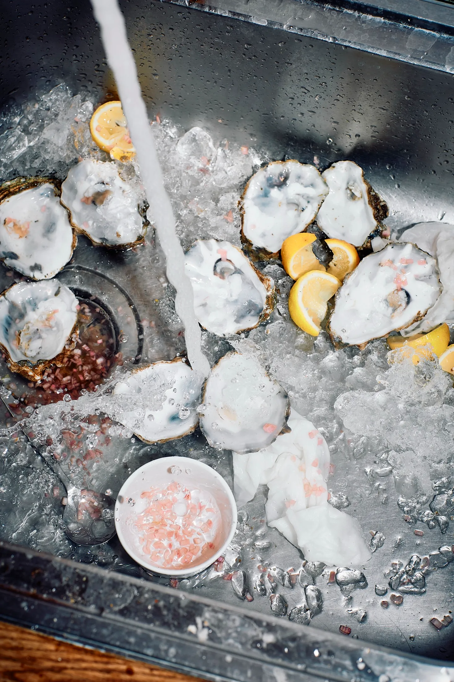 Oysters In Sink After8