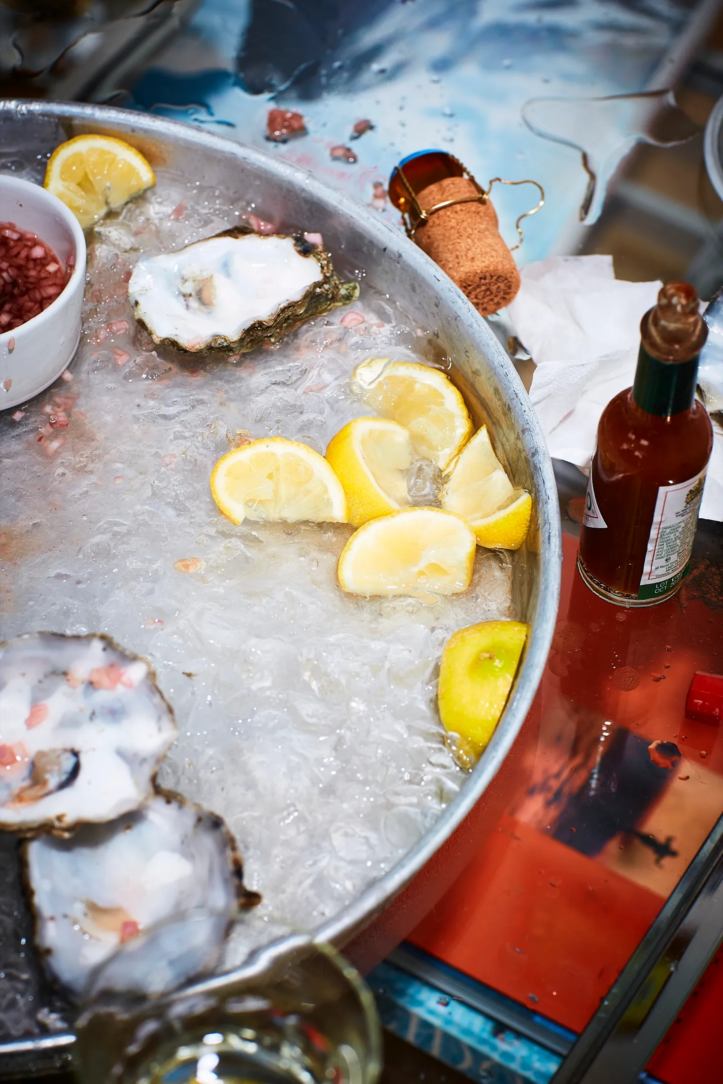 Oysters Lemons After8