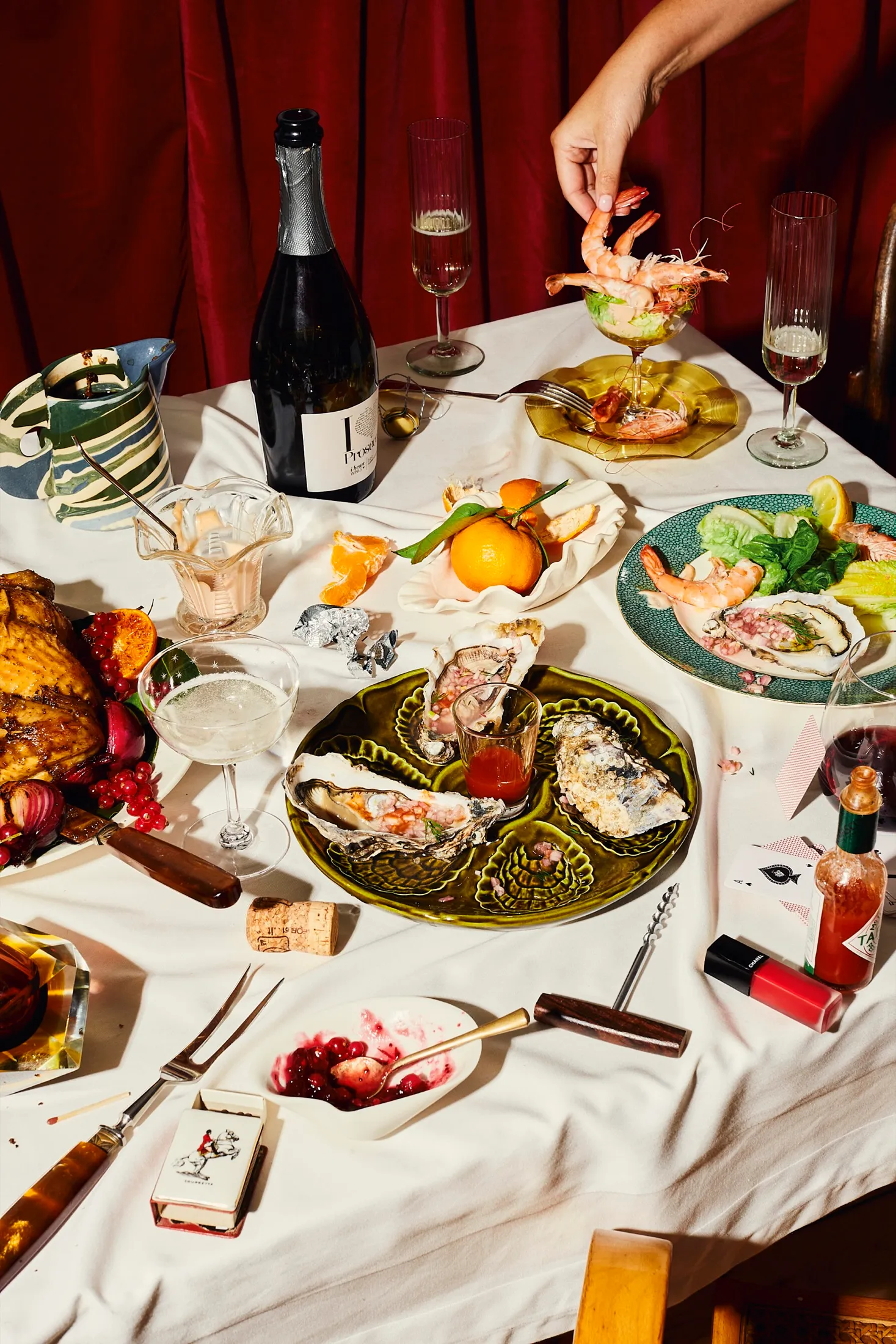 Oysters Prawns Christmas