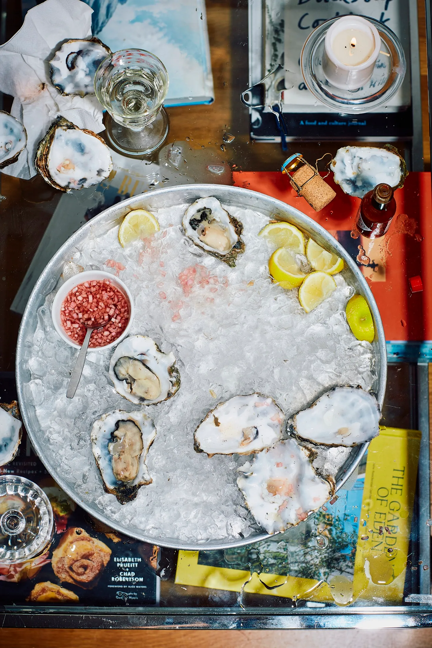 Oysters Shallots Lemons After8
