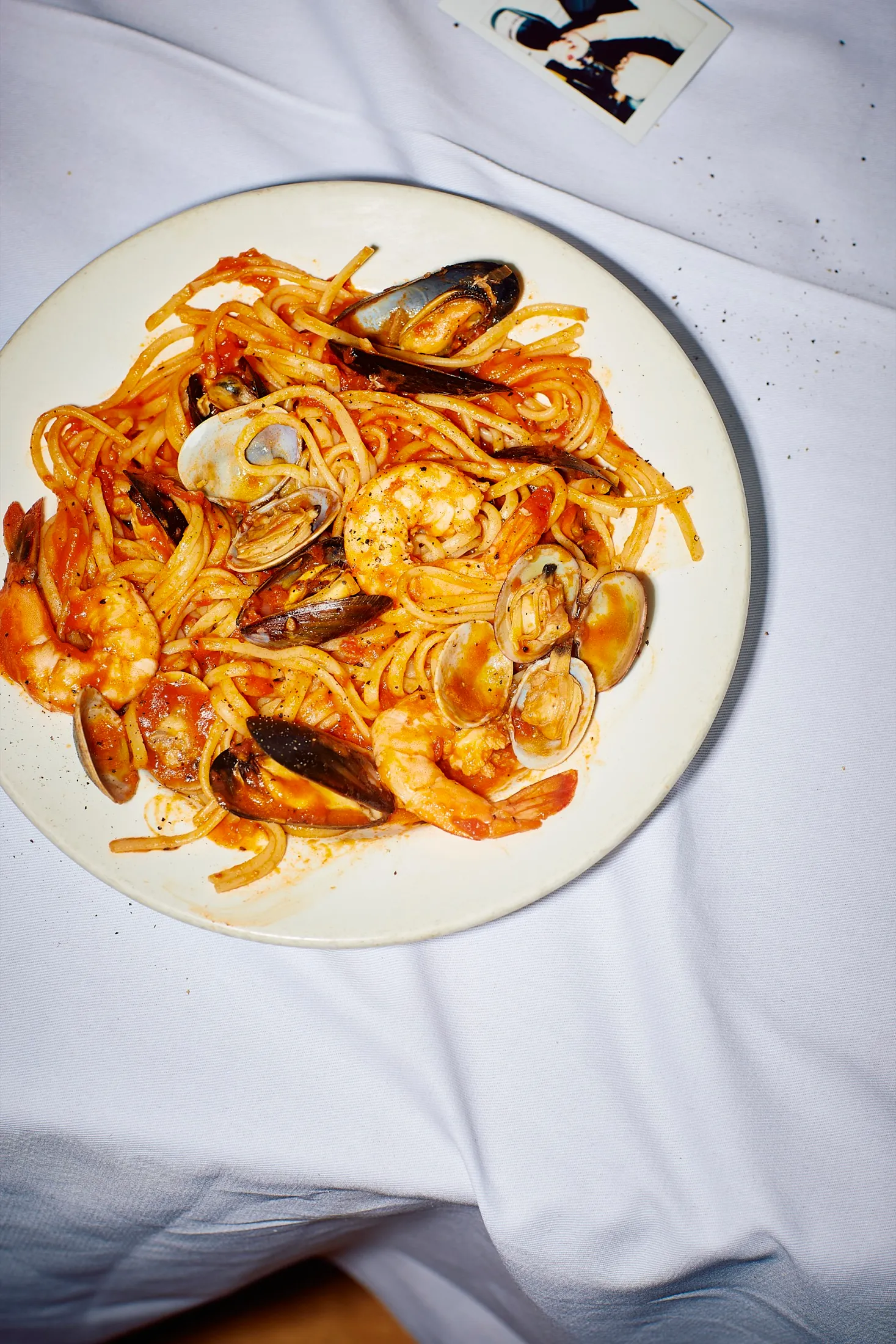 Seafood Spaghetti After8