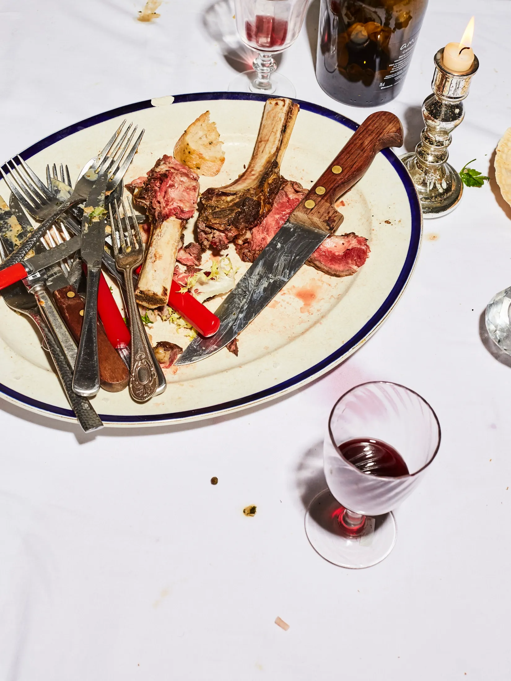 Steak Emptyplates Dinnerparty After8