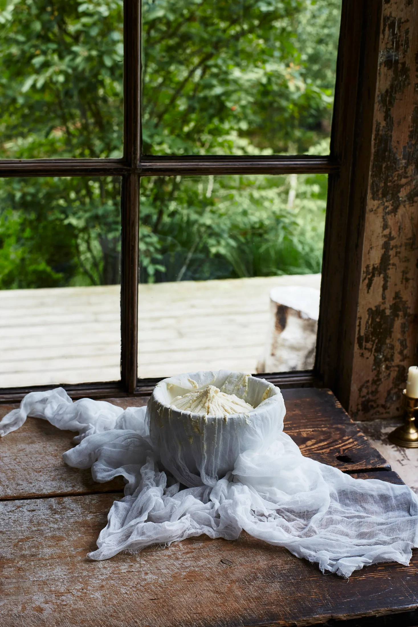 Straining Cheese Siberia Salt And Time Cookbook