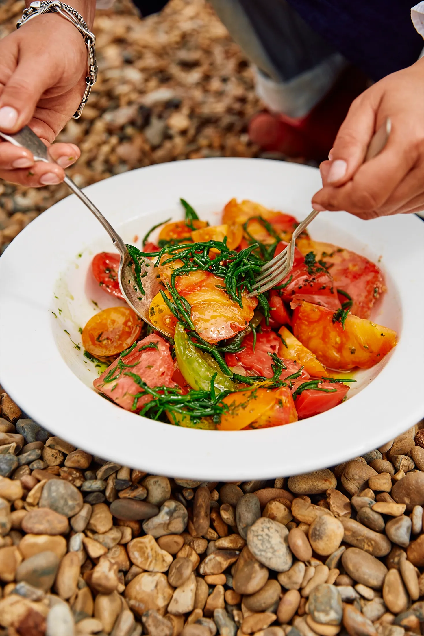 Tomatoes On Beach Jess Shadbolt Telegraph