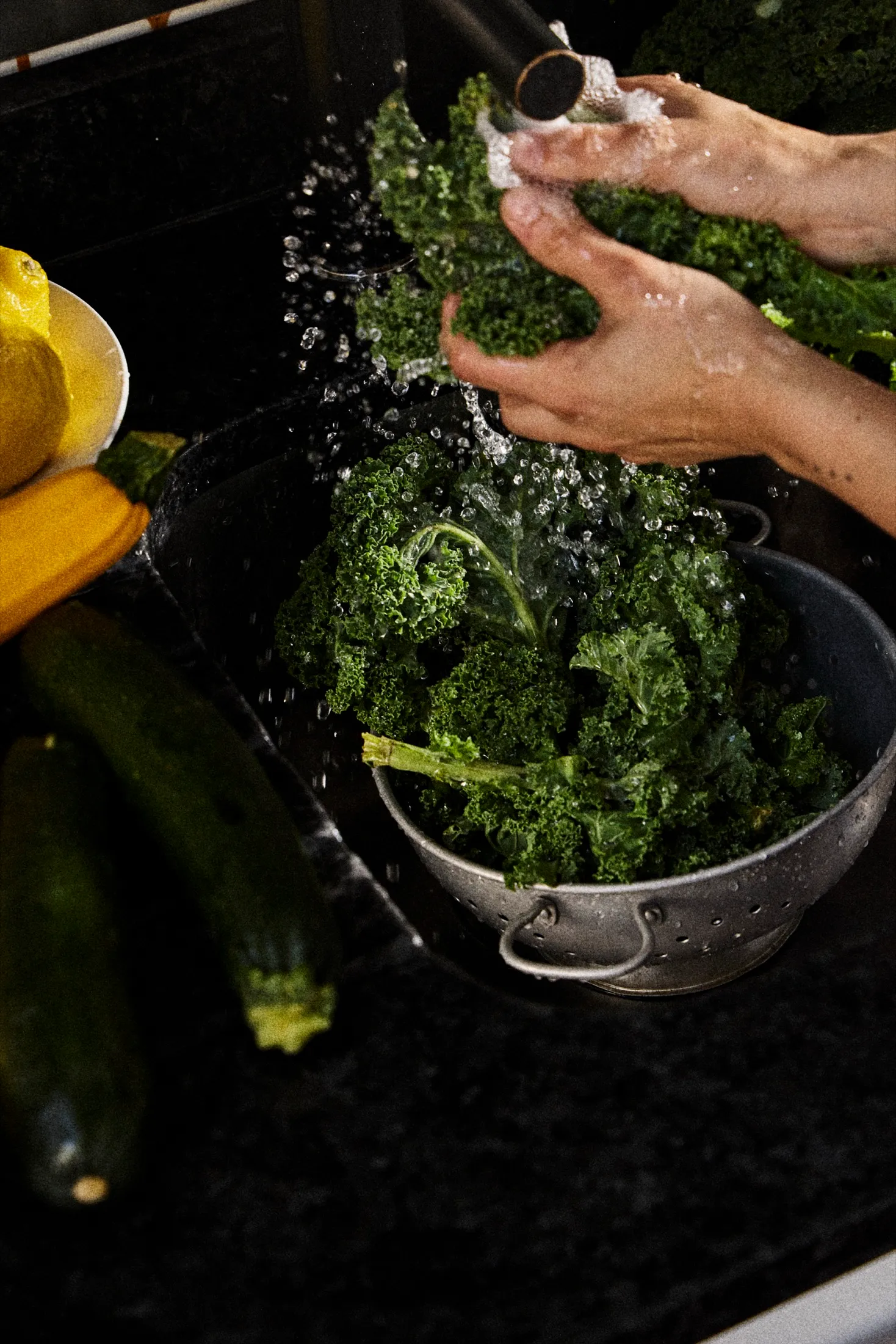 Washing Kale Barilla